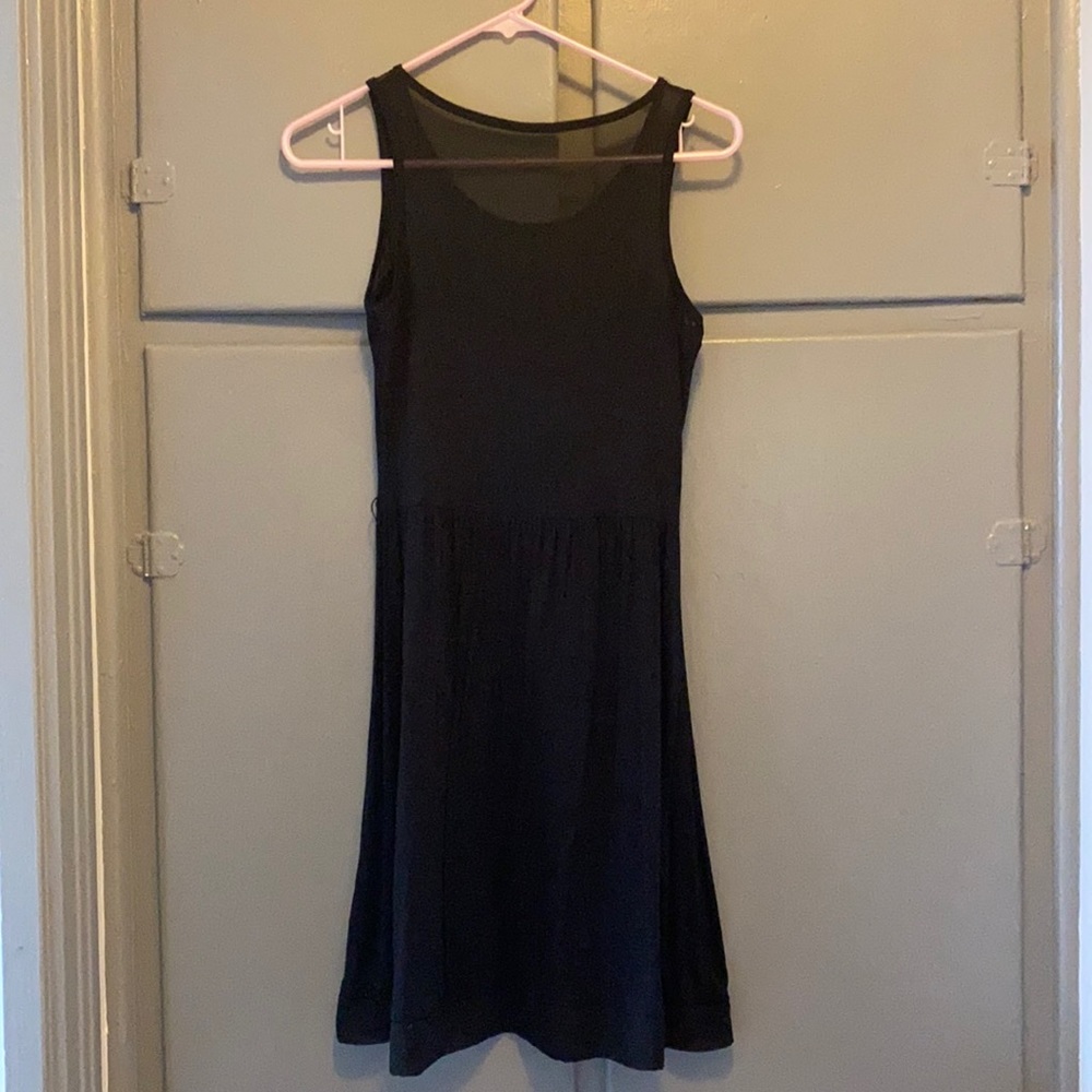 Black A-line dress